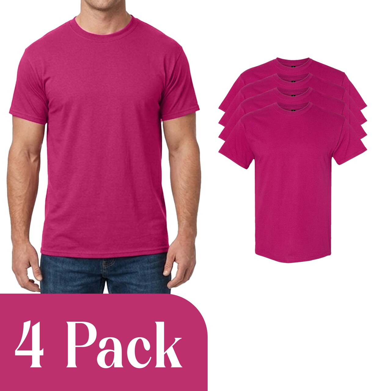 Gildan Berry Heavy Cotton DIY T-Shirt Bundle for Cricut, Heat Transfer Vinyl & Creative Printing Projects